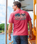 Artsy Flag - Paradise Red Dyed Short Sleeve Crewneck T-Shirt