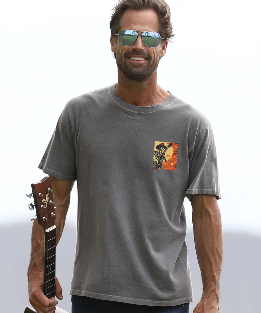 Grateful Dead Concert Poster - Crater Dyed® Short Sleeve Crewneck T-Shirt
